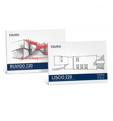 Blocco Favini 4 33x48 Ruvido 220 g/m² 