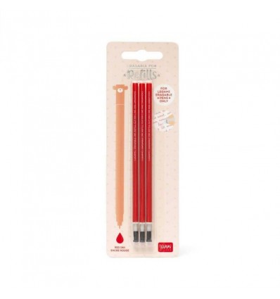 Erasable pen refills rosso