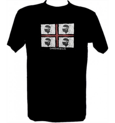 T-Shirt 4 Mori nera unisex stile Vintage 