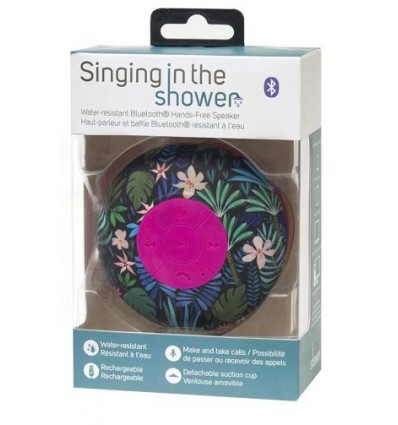 Singing in the shower - hands - free speaker - flora 