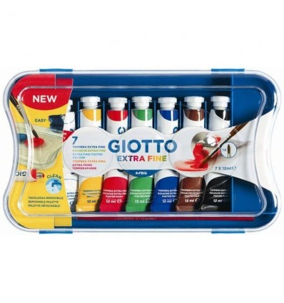 Tempere Giotto extra confezione 7pz ml12 