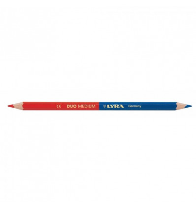 Matita bicolore medium blu-rosso Lyra