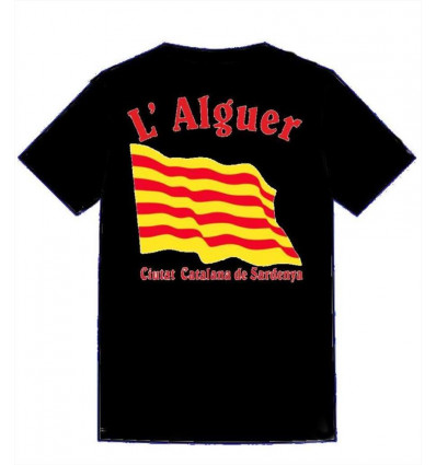 T-shirt Alguer - 100% cotone colore nero
