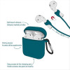 Air'n go- case and cord setfor airpods 1/2 - petrol blue