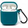 Air'n go- case and cord setfor airpods 1/2 - petrol blue