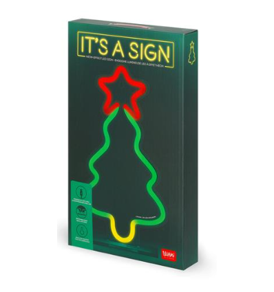 Insegna luminosa LED Albero di Natale a effetto neon Legami
