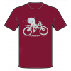 T-shirt Polpo Bicicletta con scritta Sardegna