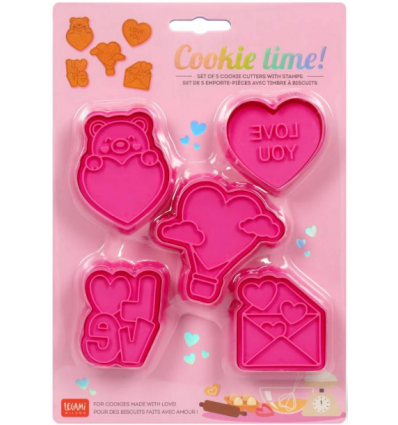Set 5 Formine per Biscotti Cookie Time Legami