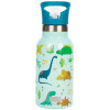 Borraccia Termica In Acciaio Inox con Beccuccio Trasparente Dinosauro 350ml