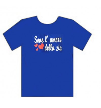 T-shirt amore della zia, Royal Blu 