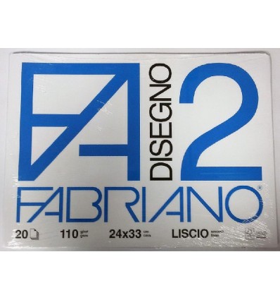 Album Fabriano 2 24x33 Liscio 110 g/m²