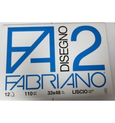 Album Fabriano 2 33x48 Liscio 110 g/m² 