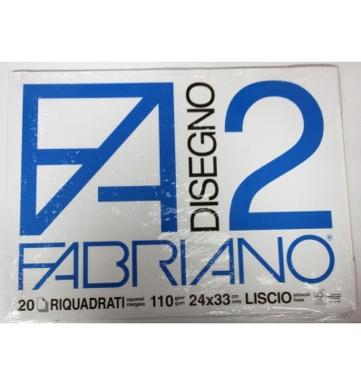 Album Fabriano 2 24x33 Riquadrato 110 g/m² 