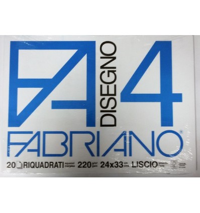 Album Fabriano 4 24x33 Riquadrato 220 g/m² 