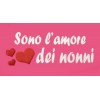 T-shirt bambino “Amore dei nonni” colore fuxia