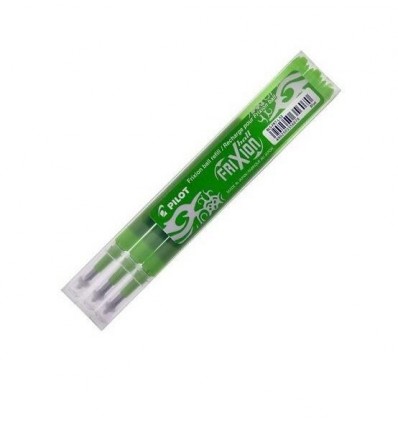 Refill per Penna a sfera Frixion Ball Pilot confez. 3pz - VERDE - 0,7 mm 