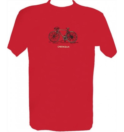 T-shirt Bicicletta con scritta Sardegna