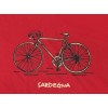 T-shirt Bicicletta con scritta Sardegna